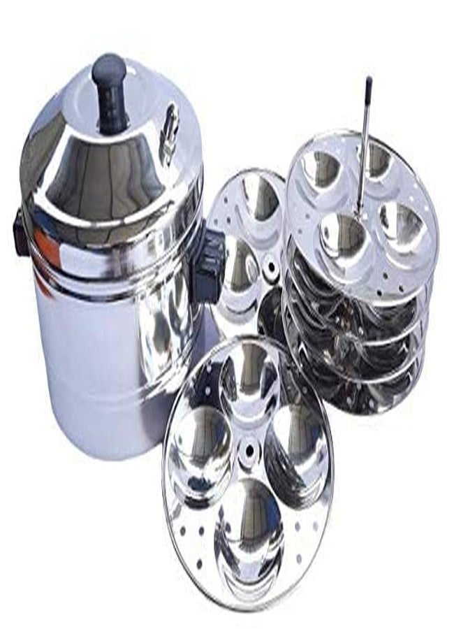 Chillatai� Stainless Steel Idly Maker/Stainless Steel Idly Cooker (6 Plates 24 Idlies) - Image 2