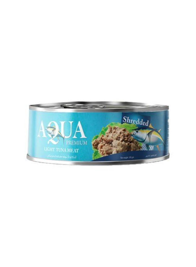 AQUA PREMIUM Shredded Tuna Light Meat easy open 140grams Pack of 4 - Image 2