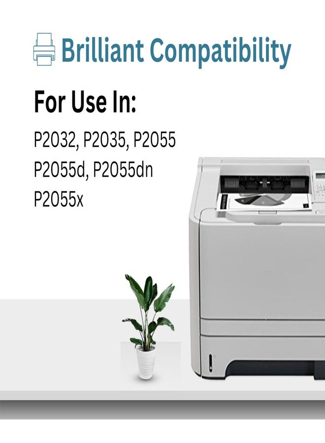 Print Page 05X Toner Cartridge (Print 5000 Pages) Compatible for LJ Printers P2032, P2035, P2035n, P2055, P2055d, P2055dn, P2055x (1 pcs) - Image 2