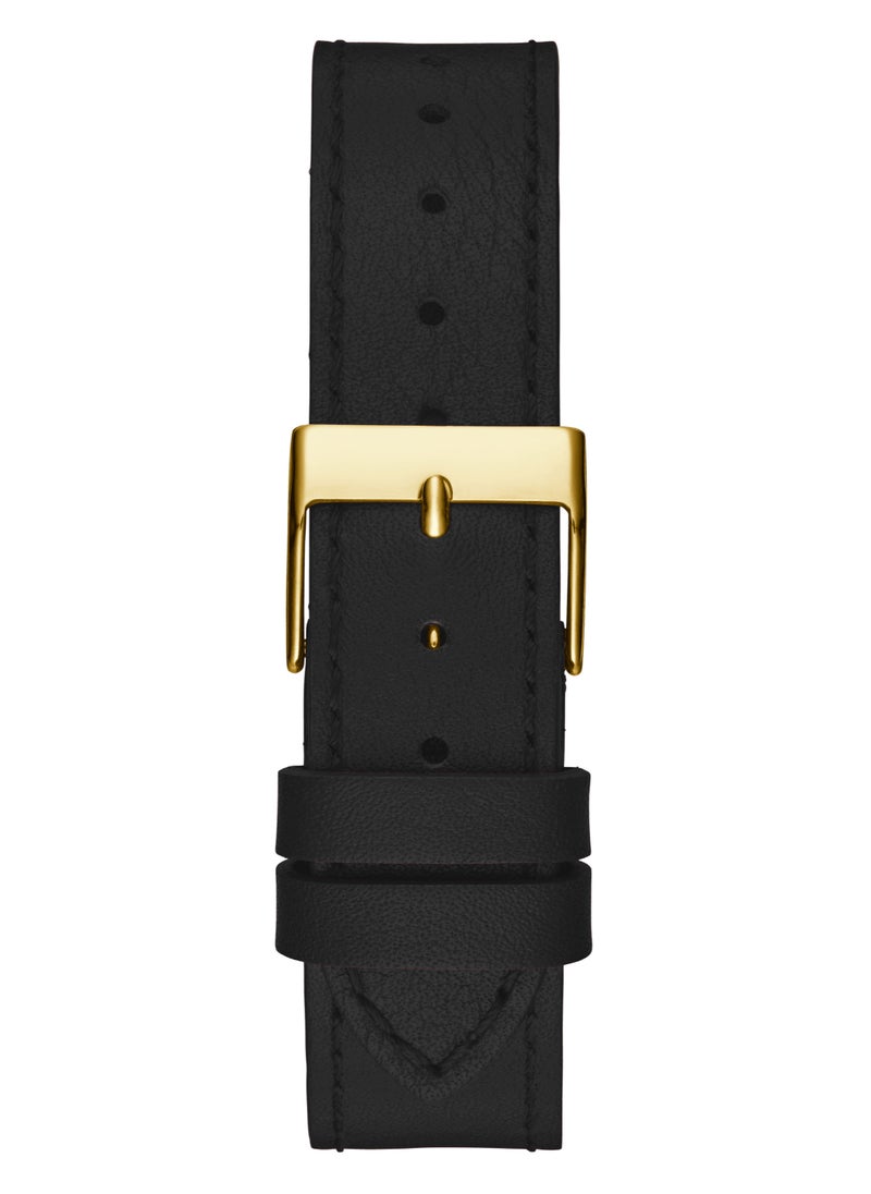 GUESS - GUESS Womens Black Gold Tone Analog Watch - GW0504L5 - Image 1
