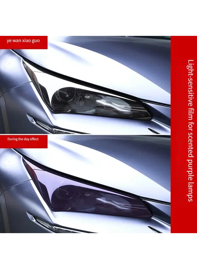2024 LEXUS NX Headlight Film White Turns Purple Smart Tinting TPU Scratch Resistant - Image 1
