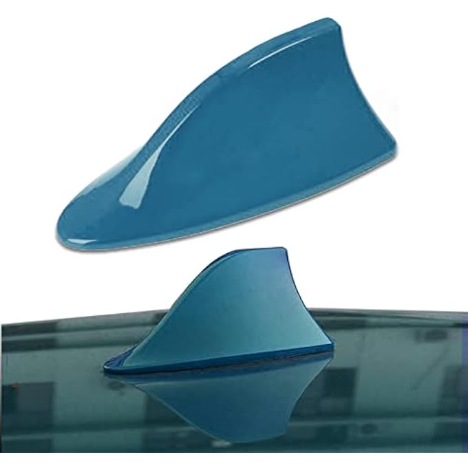 rayihni Shark Fin Antenna Cover for Car, Automotive Top Roof Aerials AM/FM Radio Signal Base, Vehicle Shark Fin Shape Cover with Adhesive Tape, Car Accessories Universal for Most Sedan, SUV, Van - Image 2