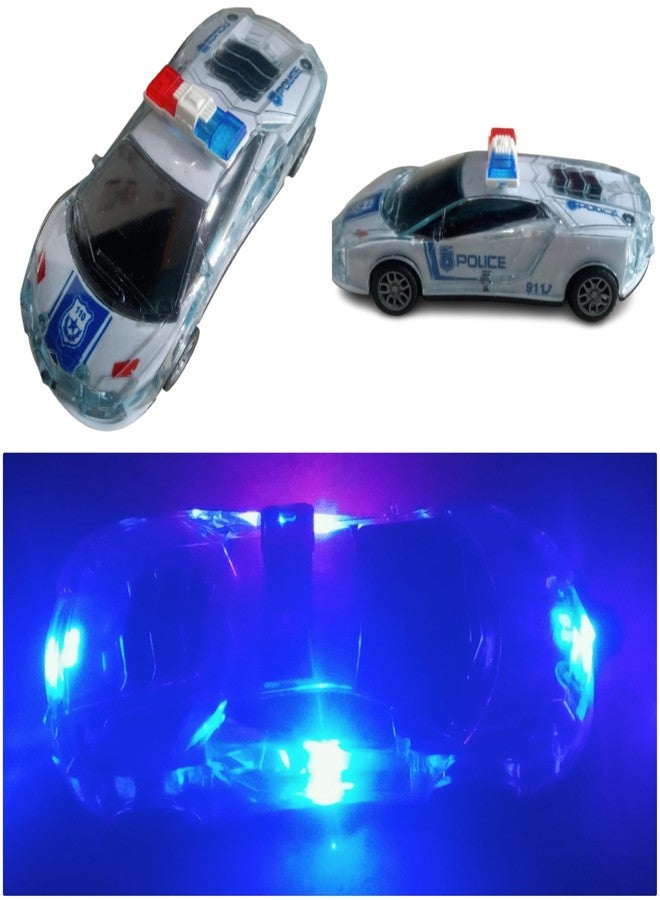 ZOKCY® (Pack of 1 Pcs Police Car Toy with Lights & Sound/Police car with Super Speed & Colorful Dazzling Lights/Lighting Police car Toy/Playing Indoor & Outdoor Toys for Kids Age 3.4.5.6.7.8 Years - Image 1