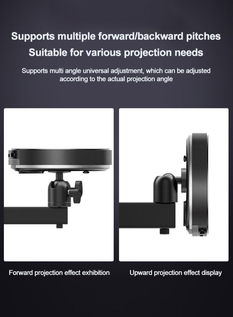 Retractable Foldable Projector Wall Stand with 360 Degree Rotating Gimbal - Image 2