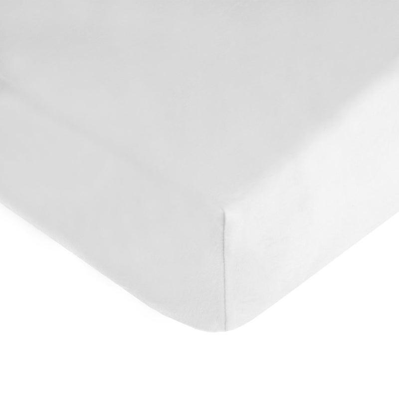 TL Care TL Care 100 Natural Cotton Fitted Crib Sheet 52 x 28 Soft Breathable Hypoallergenic Gentle Toddler Bed Sheet White Neutral for Boys Girls