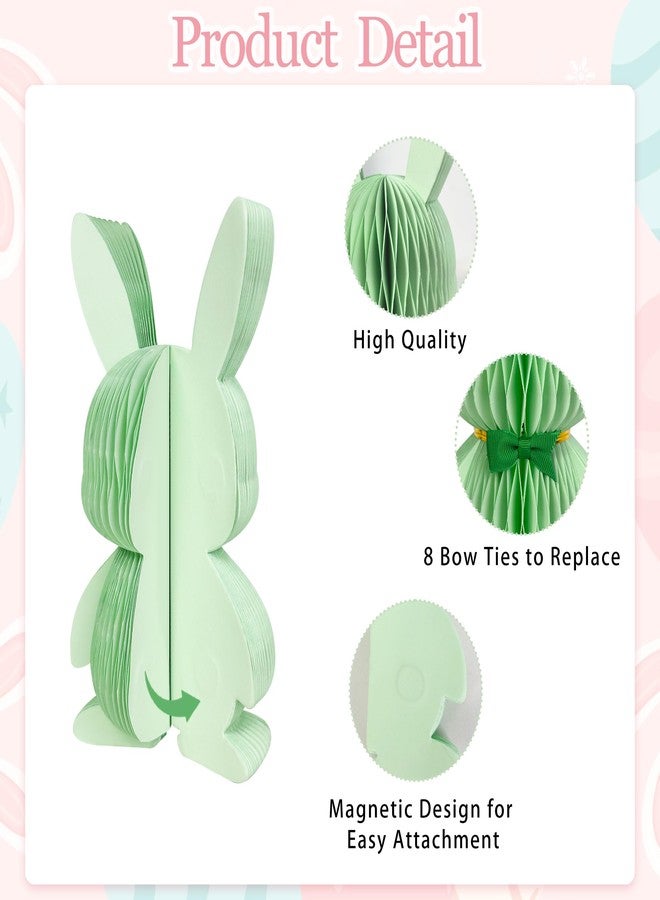 UNIIDECO Easter Decorations, 4 PCS Easter Bunny Honeycomb Colorful Easter Centerpiece Table Decorations for Easter, Egg Hunt, Birthday, Bunny Themed Party, Spring Garden Party - Image 3