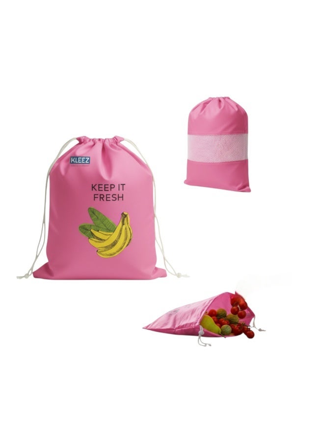 كليز أكياس كليز القابلة لإعادة الاستخدام لحفظ الفواكه والخضراوات والأعشاب طازجة | أكياس تخزين جيدة التهوية للفواكه والخضراوات والأعشاب | أكياس تسوق صديقة للبيئة، قابلة للغسل، ومُرمّزة بالألوان، مناسبة للثلاجة أو خزانة المؤن - Image 1