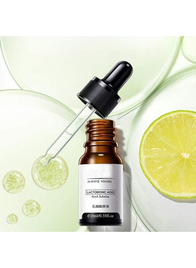 Bericher - Lactobionic Acid Essence, Face Shrink Pores Serum Oil, Soften Anti-Aging Wrinkle Skin Facial Serum, Can Remove Blackheads Acne, Fine Pores and Refine the Skin(3 Pcs) - Image 1