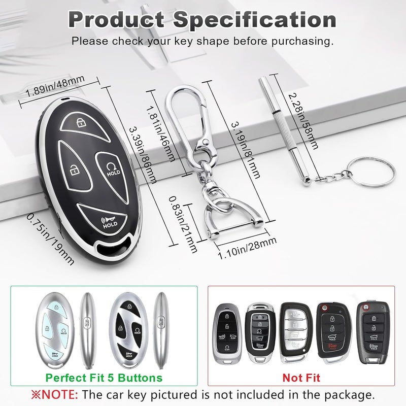PIFOOG Key Fob Cover for Hyundai 2024 Models - Image 2