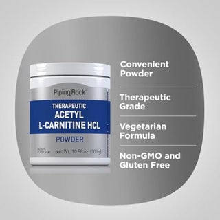Piping Rock Piping Rock Acetyl L-Carnitine Powder | 300g | ALCAR HCL Supplement | Non-GMO, Gluten Free | Best Price Bahrain | Manama, Riffa Piping Rock Piping Rock Acetyl L-Carnitine Powder | 300g | ALCAR HCL Supplement | Non-GMO, Gluten Free | Best Price Bahrain | Manama, Riffa