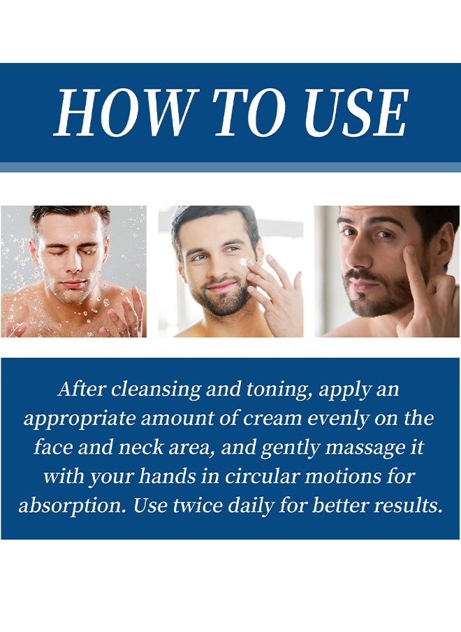 East Moon - Men's Age Revive Collagen Facial Cream, Fade Fine Lines, Tighten Skin, Age Rewind Wrinkles Smoothing Gel, Day And Night Skin Care Moisturizing And Tightening Lotion, 30G - Image 1
