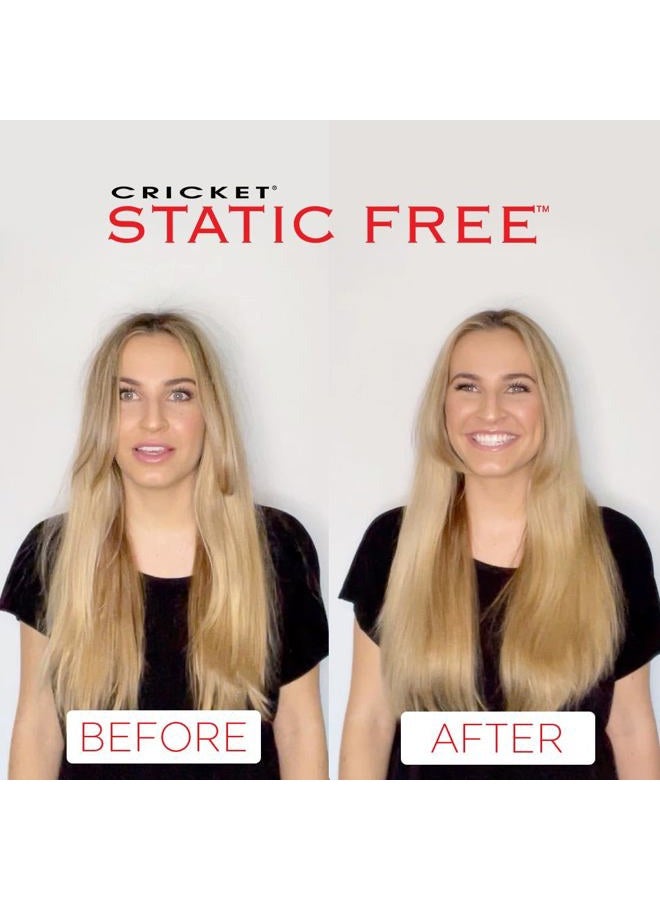 Cricket Static Free Fast Flo Color Vent Hair Brush - Quick and Blow Drying, Detangling, and Frizz-Free Styling - Anti-Static Bristles, Ideal for All Hair Types, Party Pleaser (Yellow) - Image 2