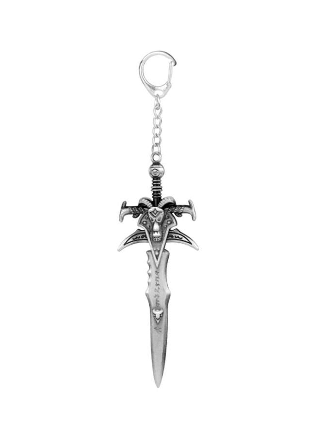 NIBEMINENT World Of Warcraft Frostmourne Noctilucent Sword Keychain