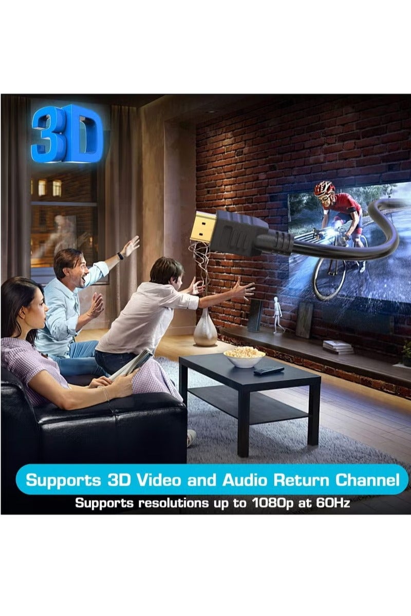 أوميكسبرو كابل HDMI عالي السرعة بطول 15 مترًا يدعم تقنية 4K Ultra HD 3D - Image 4
