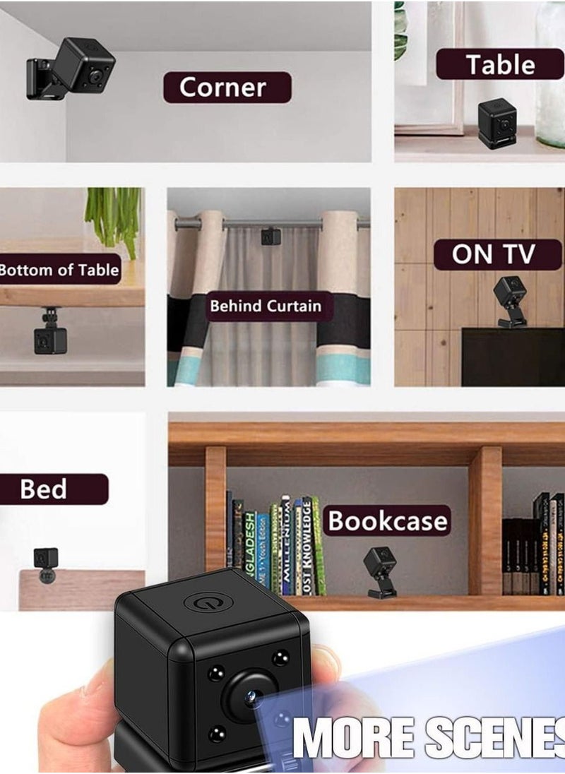 FIPKA - Hidden Spy Camera Mini Wireless Camera Small Cam with Motion Detection and Night Vision Loop Recording Micro Nanny Cam Cop Pet Indoor Outdoor Security Camera Home Nanny Camera (NO Wi-Fi & SD Card) - Image 1