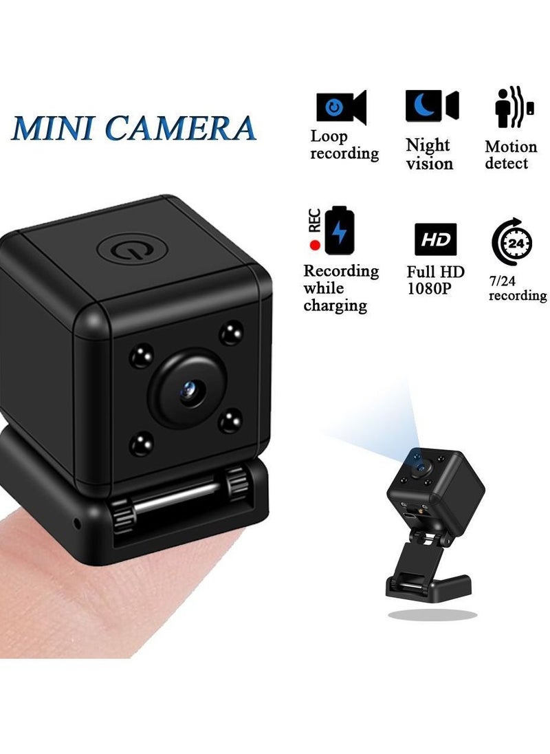 FIPKA - Hidden Spy Camera Mini Wireless Camera Small Cam with Motion Detection and Night Vision Loop Recording Micro Nanny Cam Cop Pet Indoor Outdoor Security Camera Home Nanny Camera (NO Wi-Fi & SD Card) - Image 1