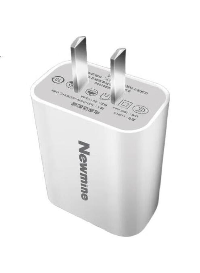 Newmine Multi-Port Charger 3 Usb 17W Adapter, 5V/3.4A Fast Charging, Compatible With Apple, Xiaomi, Huawei, Oppo - Image 3