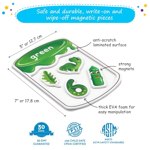 Simply magic 66 PCS Magnetic Color Sorting Set, Magnetic Numbers & Colors Sorting Toys for Toddlers, Numbers Color Sorting Magnets for Fridge and Whiteboard, Recognition Sorting Set - Simply Magic - Image 4