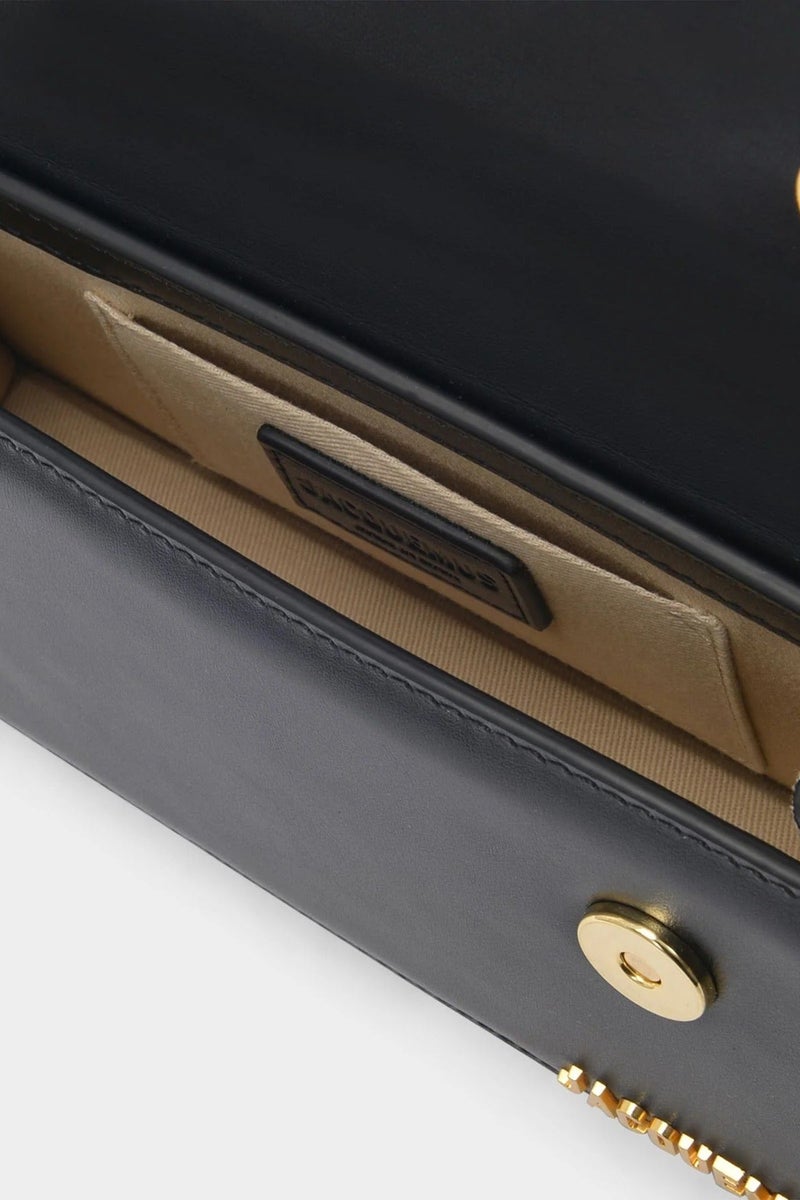 Jacquemus  كروك منقوشة الجلد طويل Le Chiquito أعلى مقبض حقيبة مع حزام Crossbody - Image 3