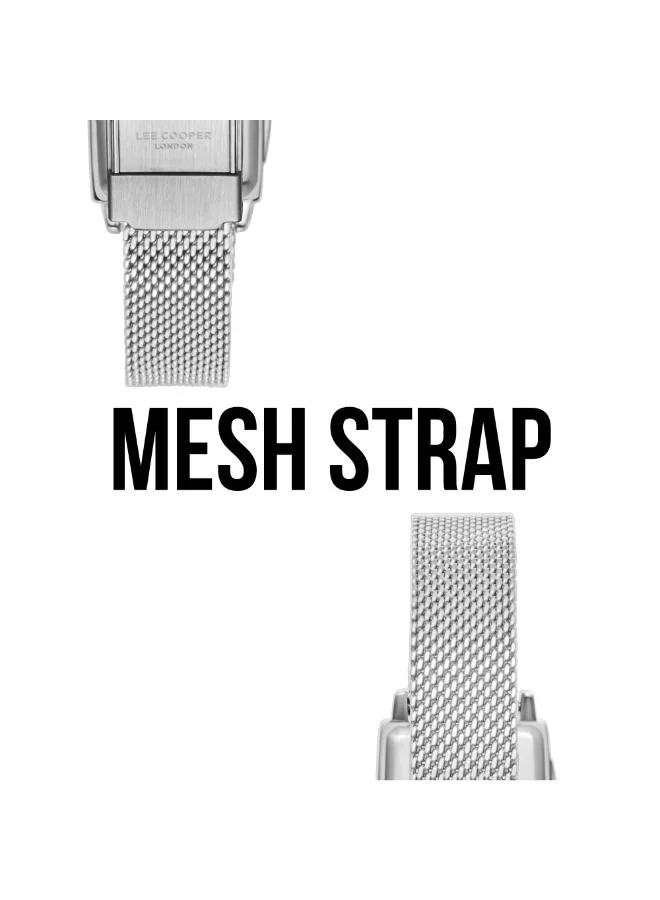 لي كوبر Women's Mesh Analog Watch LC08160.390 - 22X34 mm