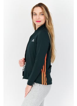 Adidas Women Sportswear Fit Cycling Sweatshirt, Green  - Image 3