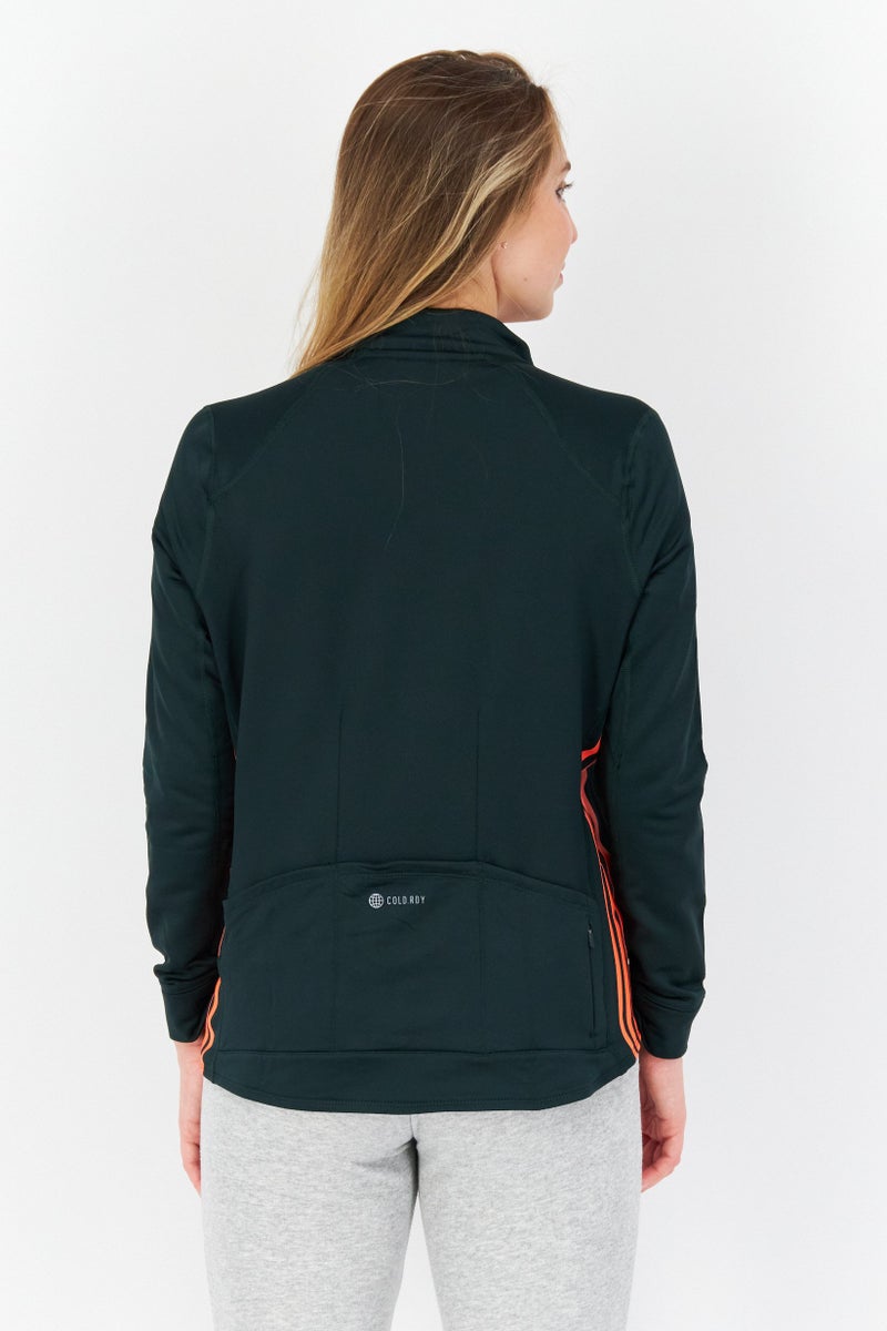 Adidas Women Sportswear Fit Cycling Sweatshirt, Green  - Image 4