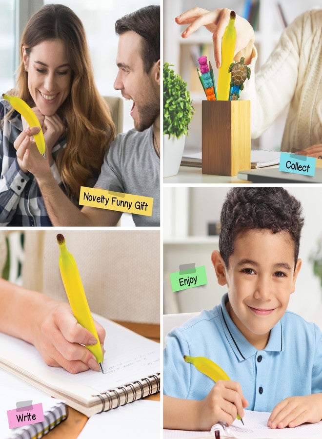 بازلد قلم حبر جاف من الراتنج بتصميم كوكب الموز من Puzzled - تصميم فواكه، 6 بوصات، هدية مناسبة للأطفال والكبار (3702) - Image 4