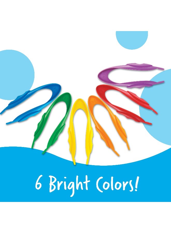 Learning Resources Primary Science Jumbo Tweezers (Set Of 12), Develops Fine Motor Skills, Brightly Colored, Ergonomic Grip, Ideal For Young Learners, Ages 5+ - Image 4