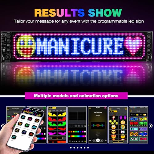 Suacopzar 1 Pack Large Devil Eyes Light for Cars, 23x5in Programmable Flexible LED Digital Display Smart APP Control Custom Text DIY Pattern, Soft Screen LED Lights for Car Trucks Decor - Image 5