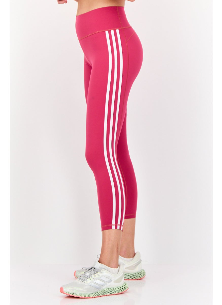 Adidas Women Tight Fit 7/8 Training Leggings, Wild Pink  - Image 2