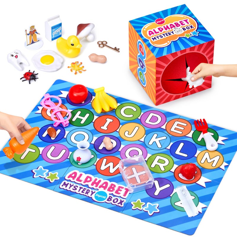 JoyCat Mystery Alphabet Box for Kids 26 PCS Letters Sorting Matching Game Activities Letter Sounds Fine Motor Learning Toys for Preschool Kindergarten Classroom  Easter Basket Stuffers Gifts - Image 2