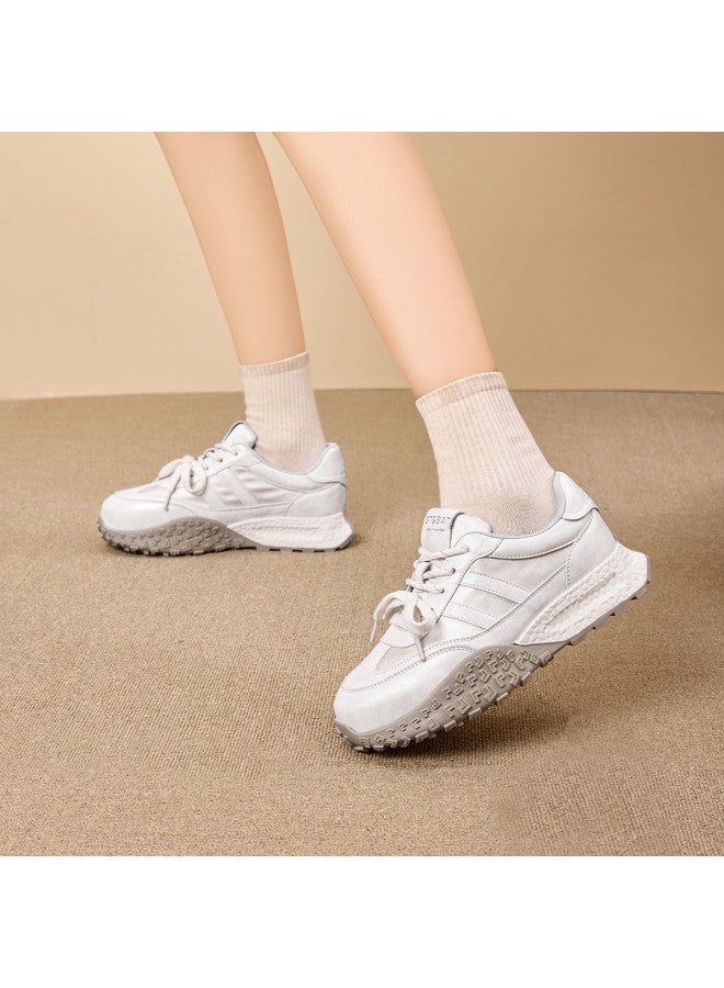 St&Sat Dexun Shoes Women 2025 Spring New Soft Sole Soft Upper Versatile Casual Sports Shoes White Sneakers Running Shoes - Image 5