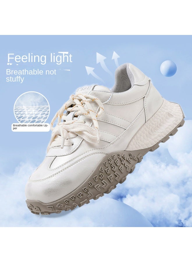 St&Sat Dexun Shoes Women 2025 Spring New Soft Sole Soft Upper Versatile Casual Sports Shoes White Sneakers Running Shoes - Image 3