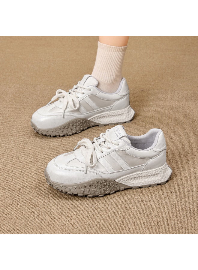 St&Sat Dexun Shoes Women 2025 Spring New Soft Sole Soft Upper Versatile Casual Sports Shoes White Sneakers Running Shoes - Image 2