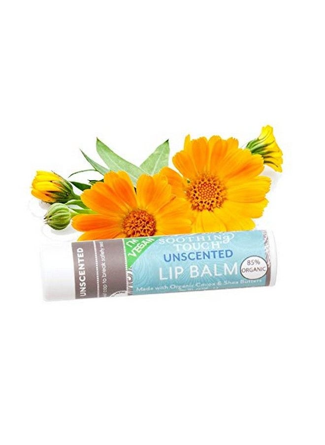 Soothing Touch Vegan Lip Balm Variety Pack of 2 Unscented and Peppermint  - Image 3