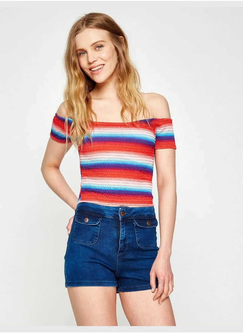 كوتون Striped T-Shirt