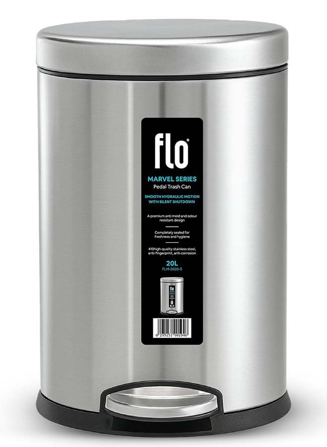 سلة مهملات - مارفل ستيل مطفي 20 لتر