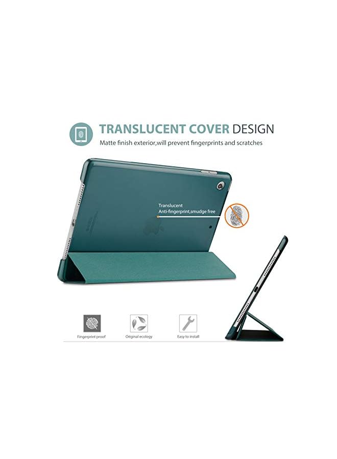 Procases Ipad 10.2 Case 2021 9Th Gen/ 2020 8Th Gen/ 2019 7Th Gen Case With Tempered Glass Screen Protector, Slim Stand Hard Shell Protective Smart Cover For 10.2” Ipad 9Th/8Th/7Th Generation -Emerald - Image 3
