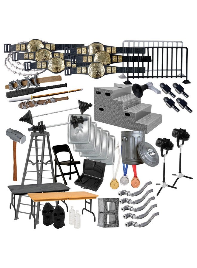 Figures Toy Company 50 Piece Accessory Starter Kit for Wrestling Figures - Image 2