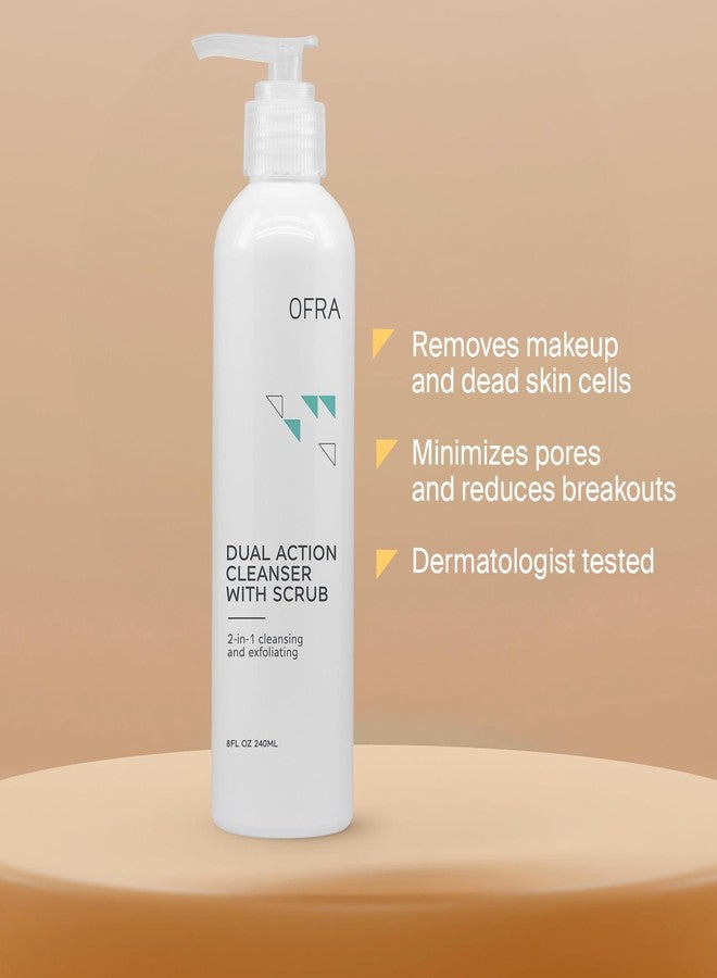 OFRA Dual Action Cleanser with Scrub | Exfoliating Face Scrub & Facial Cleanser for Smooth, Radiant Skin | Ideal for All Skin Types | 8 oz/240 ml - Image 5
