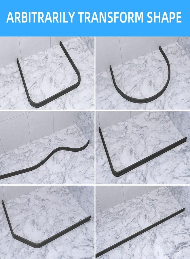 Duzzy 39 Inch Collapsible Shower Threshold Water Dam and Keeps Water Inside Threshold - Image 5