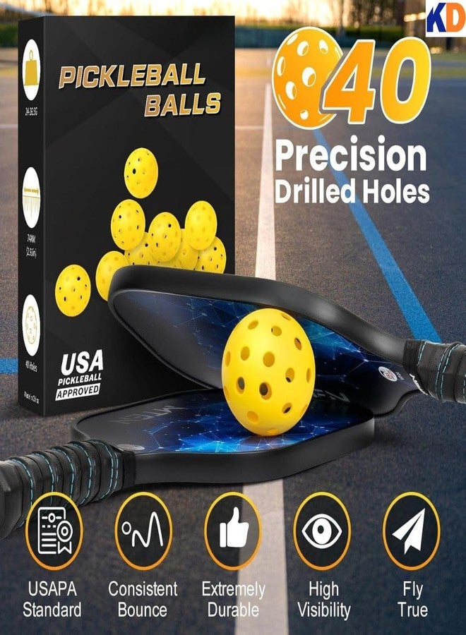KNK Outdoor Pickleball - Approved, 40 Holes for Maximum Flight and Durability Skill Levels and Ideal for Recreational or Competitive Play! Get Yours Today! (Pack of 4) - Image 5