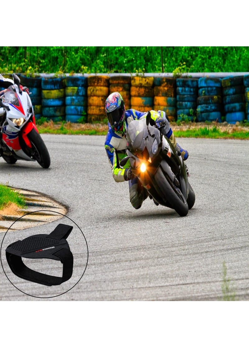 SYOSI Motorbike Shift Pad Motorcycle Shoe Boot Protector Cover Protect Shoes Protective Rubber Gear Shifter Guards Lightweight Anti slip and Easy to Carry for ATV Motorcycle 2Pcs Black - Image 5