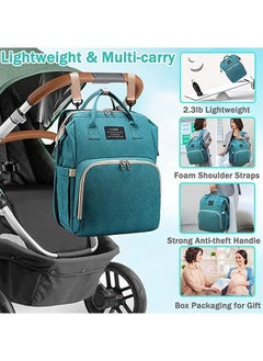 Arabest New Style Multifunctional Portable Mommy Bed Backpack With Mosquito Net For Baby (Blue)  - Image 5