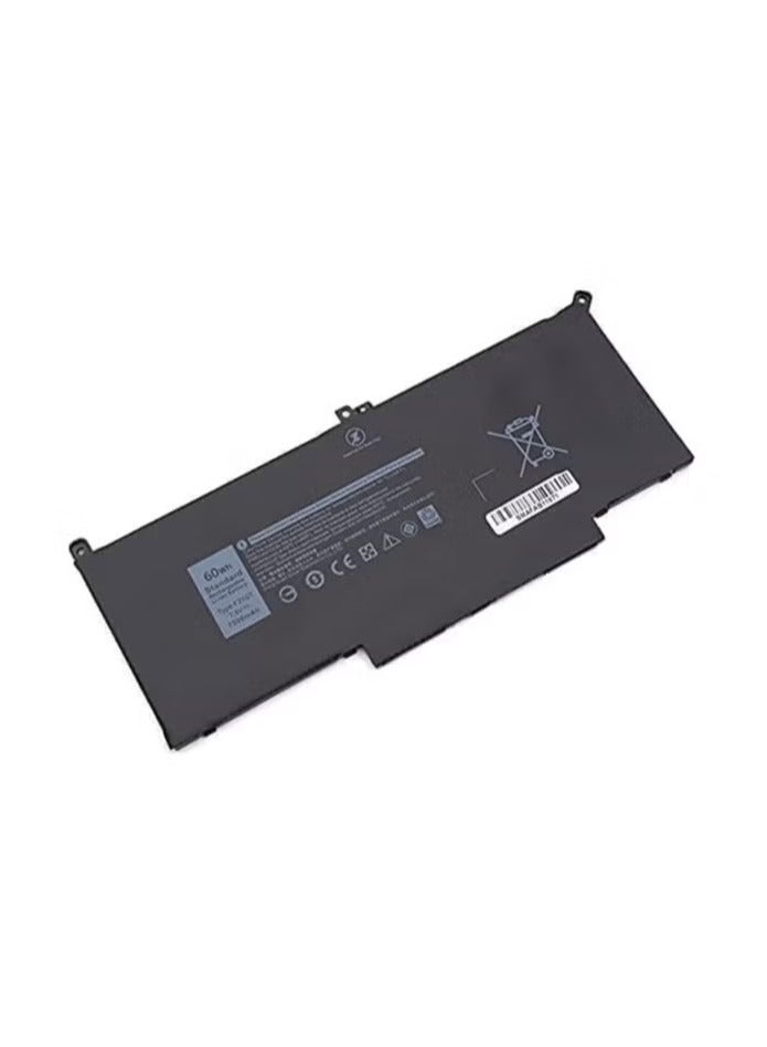 F3YGT Replacement Laptop Battery for Dell Latitude 7280, 7290, 7380, 7390, 7480, 7490, E7280 Series 60Wh 7.6V Li-ion Compatible with 0F3YGT, P73G002, P73G001, 2X39G - Image 1