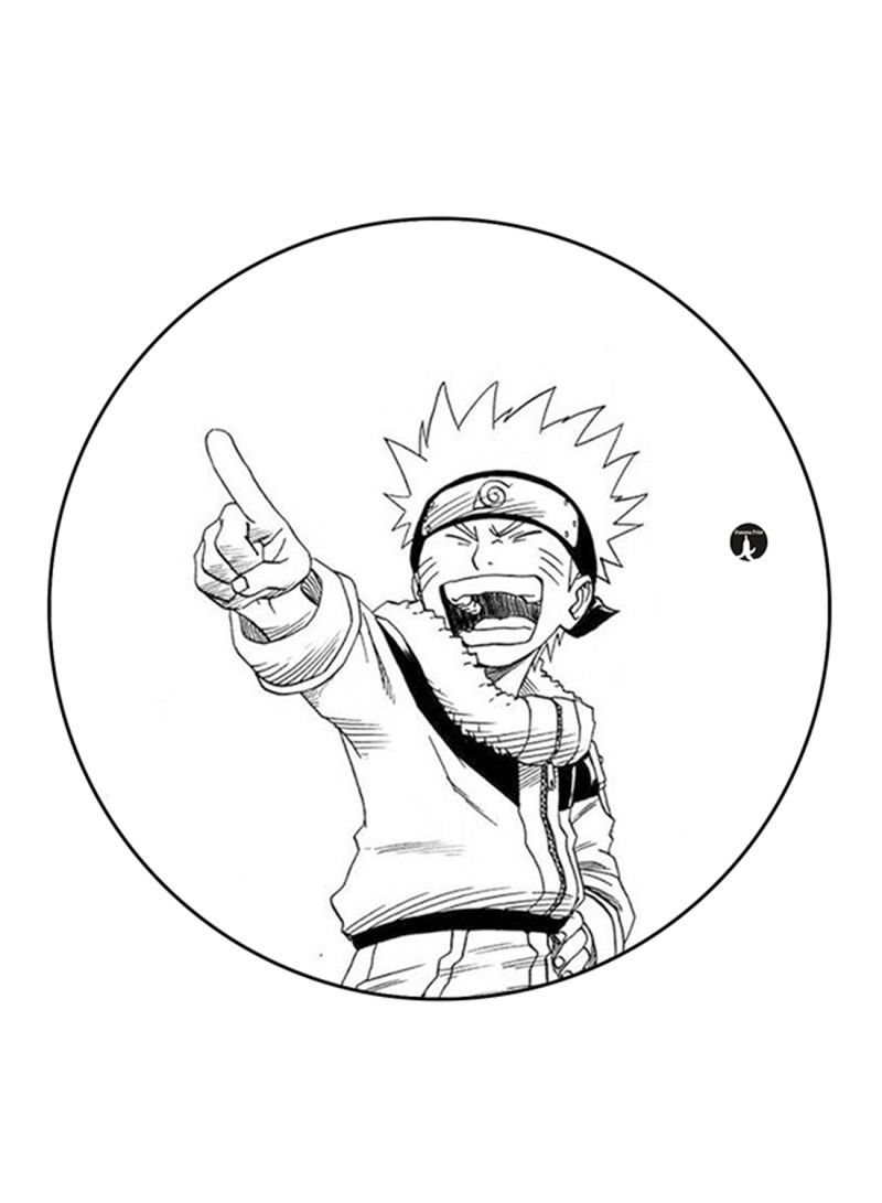 Anime Naruto Printed Mouse Pad Multicolour