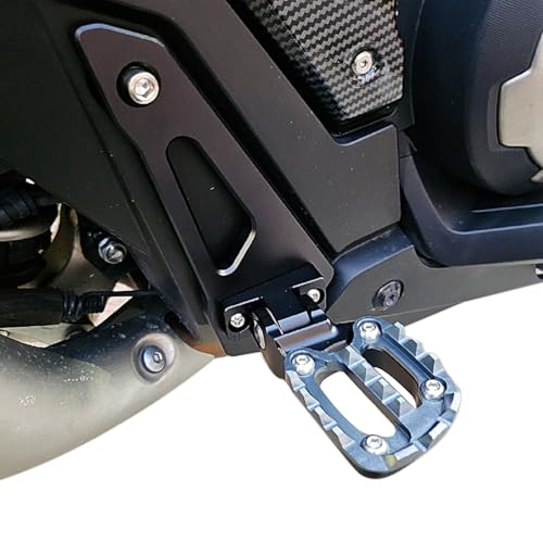 Midimttop For HO&N&DA X ADV 750 2021 2022 2023 2024 2025 2026 Anti-Slip Foot Rest X-ADV 750 XADV750 Footrest Footpegs Passenger Foot Pedal Foldable(Titanium) - Image 1