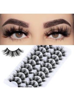 FARRED Fluffy Eyelashes 8D Faux Mink Lashes Natural Look Lash Short Fake False Eyelash 10 Pairs (Z02;1218Mm)  - Image 2