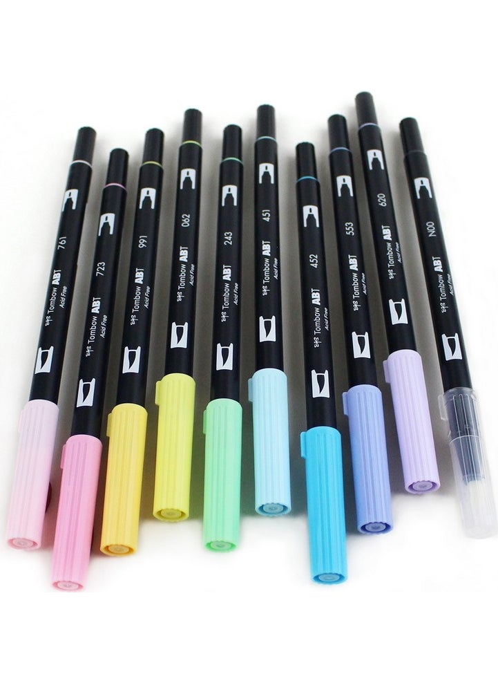 Ab-T Dual Brush Pen 10 Color Graphic Pen Set Pastel Pastel Colors - pzsku/ZAED28C65495EABD98A37Z/45/_/1731017582/8f31a4af-41ec-40b7-9ed4-34d03f3da5e0