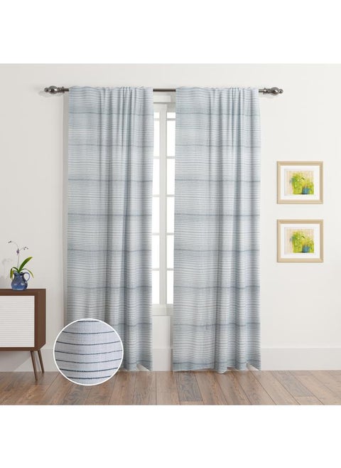 Cardiff 2-Piece Lined Curtain Pair with Back Tab and Rod Pocket - 140x300 cm